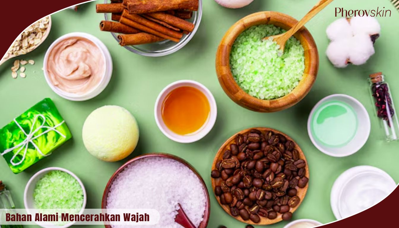 bahan alami mencerahkan wajah