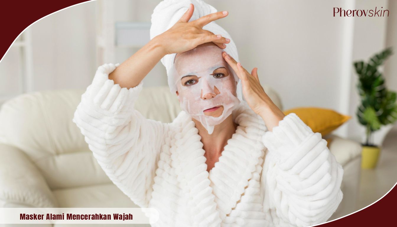 masker alami mencerahkan wajah