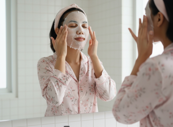 penggunaan masker wajah maksimal